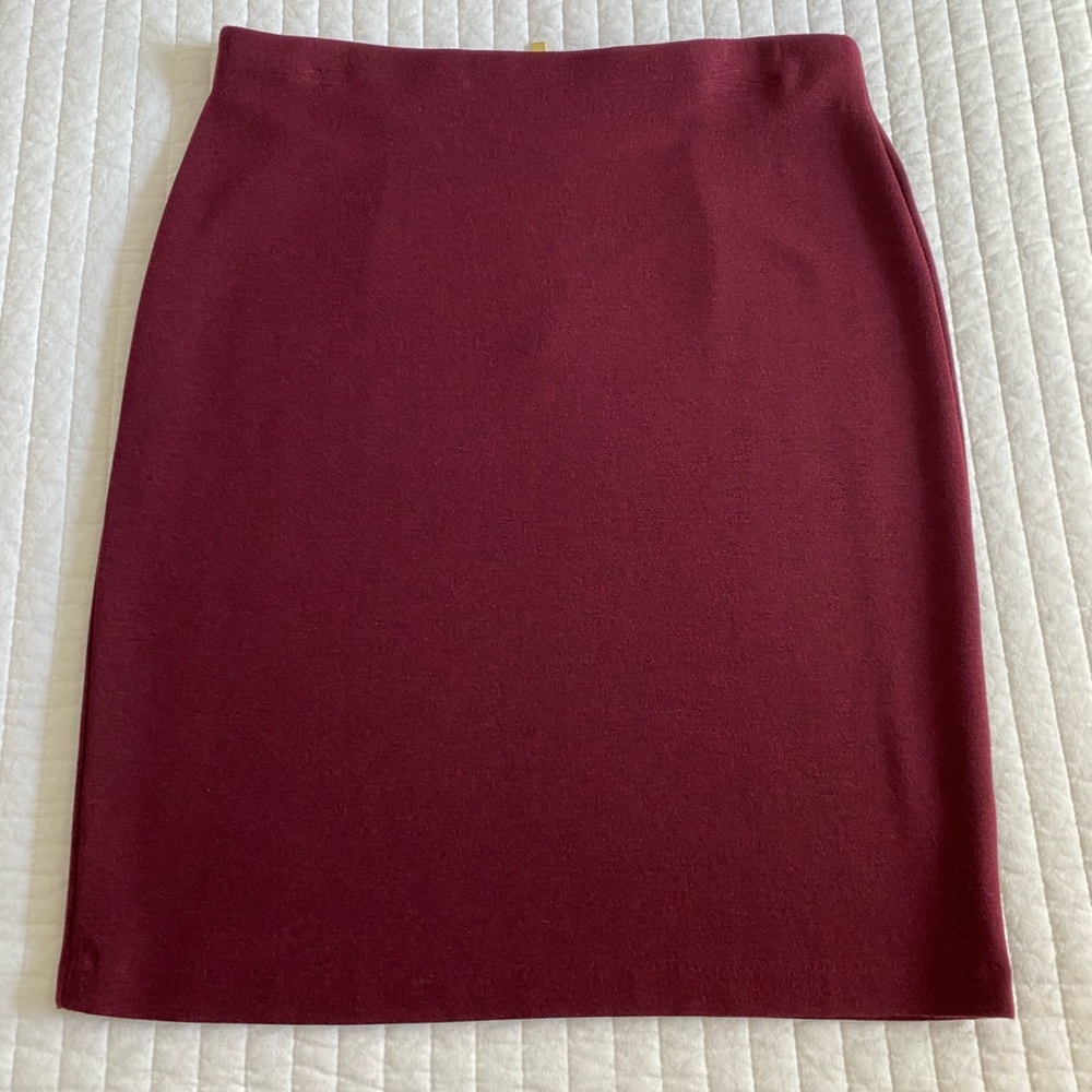 Philosophy Burgundy Pencil skirt